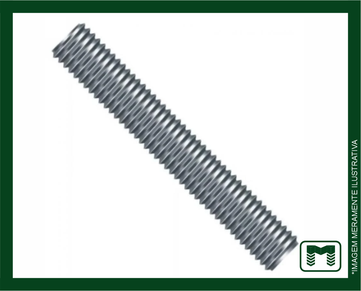 Barra Roscada Galvanizada Minas Aço Ferro E Aço